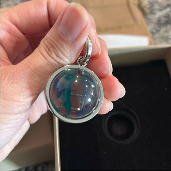 Burberry Silver Pendant Charm letter E NWT - Picture 3 of 7